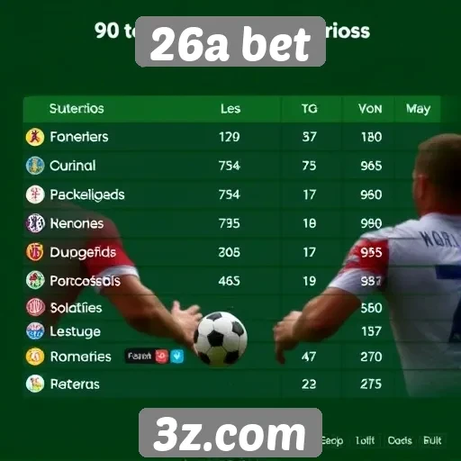 Estatísticas de jogadores no site 26a bet